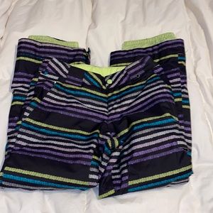 Burton snow pants multi colored striped size medium